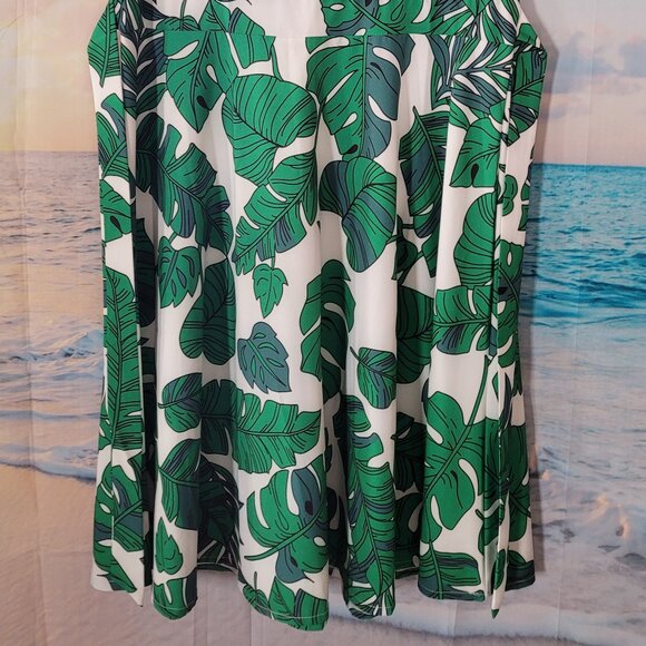 Leaf Print Dress ~ 2XL - Picture 3 of 3